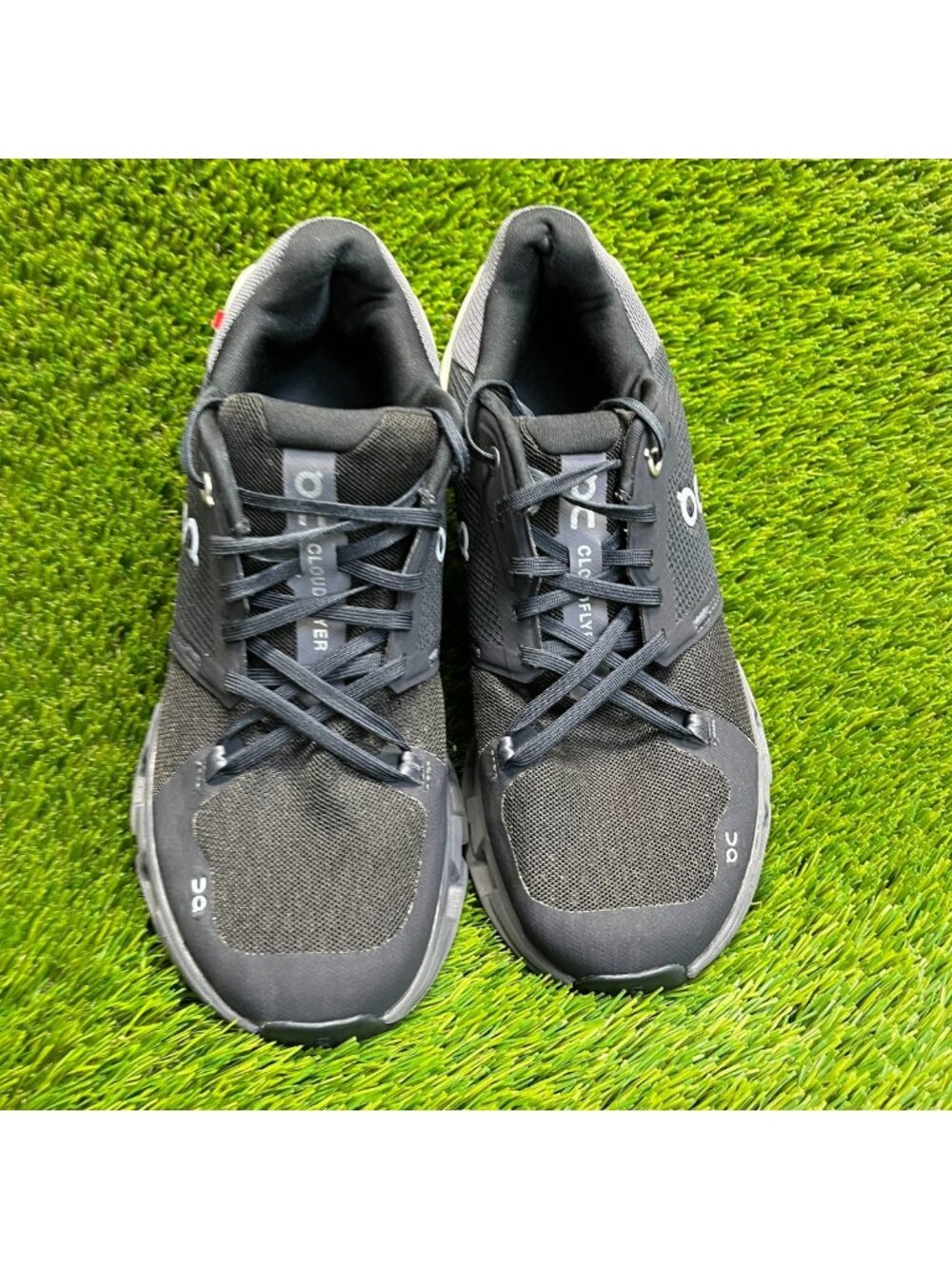 On Cloudflyer 4 Womens Size 10 Black White Athletic Running Shoes Sneakers - Picture 5 of 11